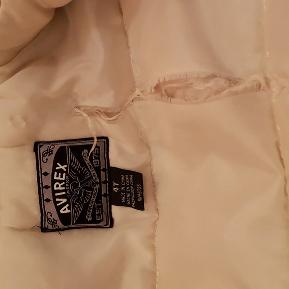 Avirex Leather Jacket size 4T (kids) - Picture 11 of 11